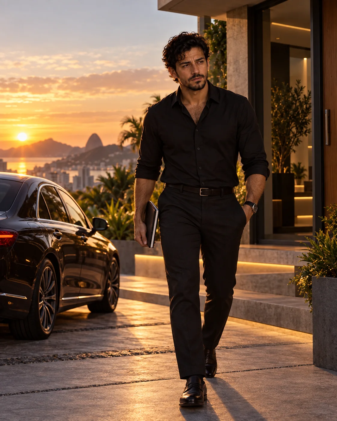 Aspirational depiction of a man living with freedom and confidence